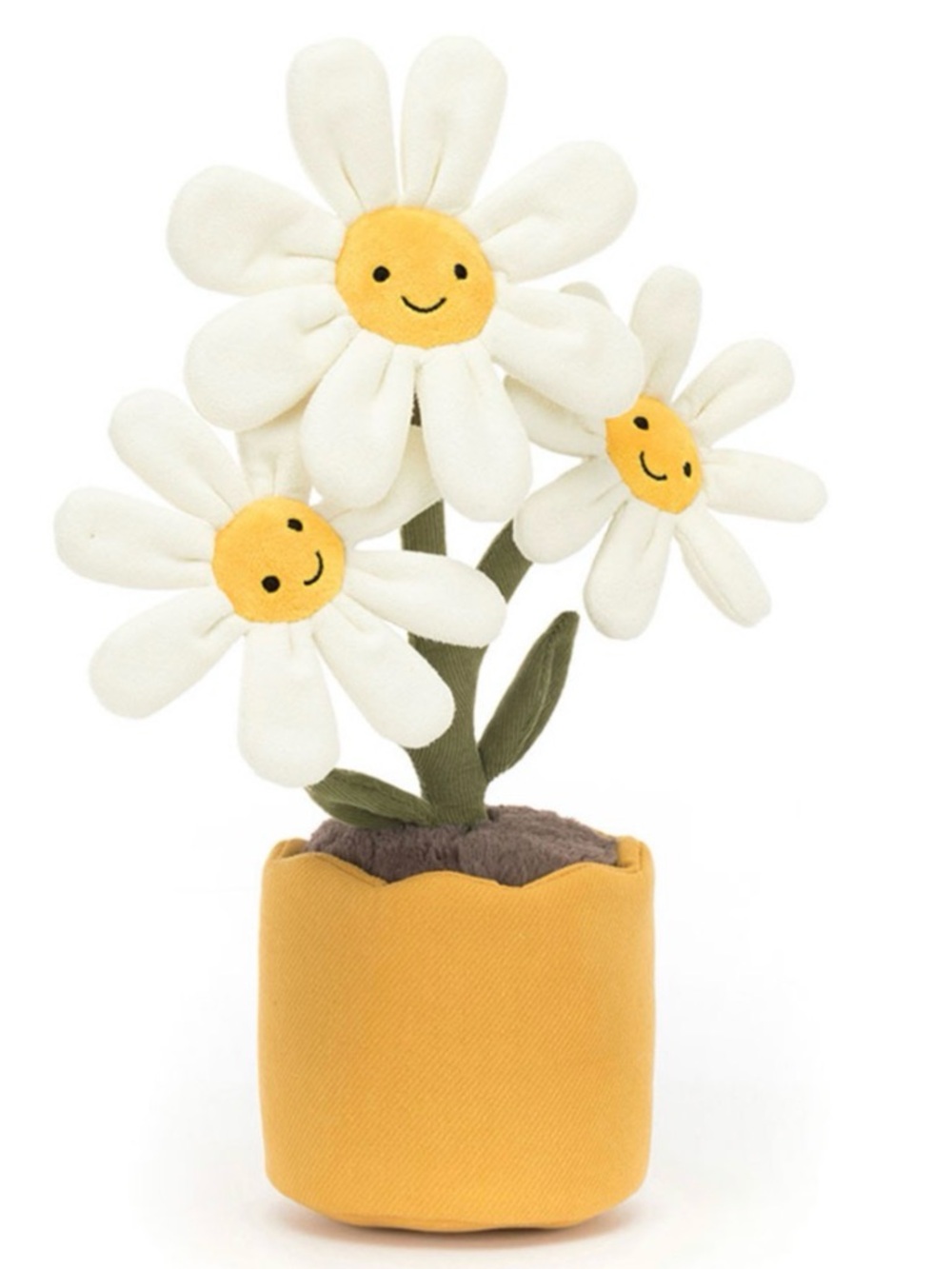 Jellycat Amuseables Daisy Flower Garden Plush Toy 13x4" NWT Display